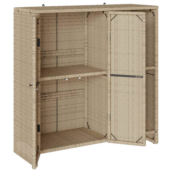 vidaXL Szafka do przechowywania Beżowy 100 x 36 x 102 cm rattan