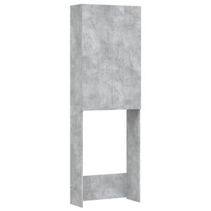 vidaXL Szafka na pralkę, szarość betonu, 64 x 25,5 x 190 cm