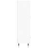 vidaXL Wysoka szafka, biała, 69,5x31x115 cm, materiał drewnopochodny