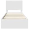 vidaXL Ramka ł&oacute;żka Biały 90 x 190 cm Materiał drewnopochodny
