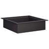 vidaXL Pierścień do ogniska Czarny 80 x 80 x 25 cm Stal