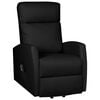 vidaXL Fotel ułatwiający wstawanie, czarny, sztuczna sk&oacute;ra