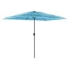 vidaXL Parasol ogrodowy na stalowym słupku, niebieski, 300x200x250 cm