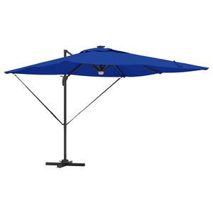 vidaXL Parasol Roma Niebieski 286 x 284 x 270 cm Aluminium i Poliester
