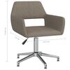 vidaXL Obrotowe krzesła stołowe, 2 szt., kolor taupe, obite tkaniną