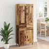vidaXL Highboard z szufladą 2 pcs Stare drewno Materiał drewnopochodny