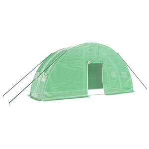 vidaXL Szklarnia ze stalową ramą, zielona, 12 m&sup2;, 6x2x2,85 m