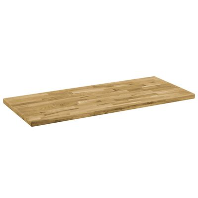 vidaXL Prostokątny blat do stolika z drewna dębowego, 44 mm, 120x60 cm