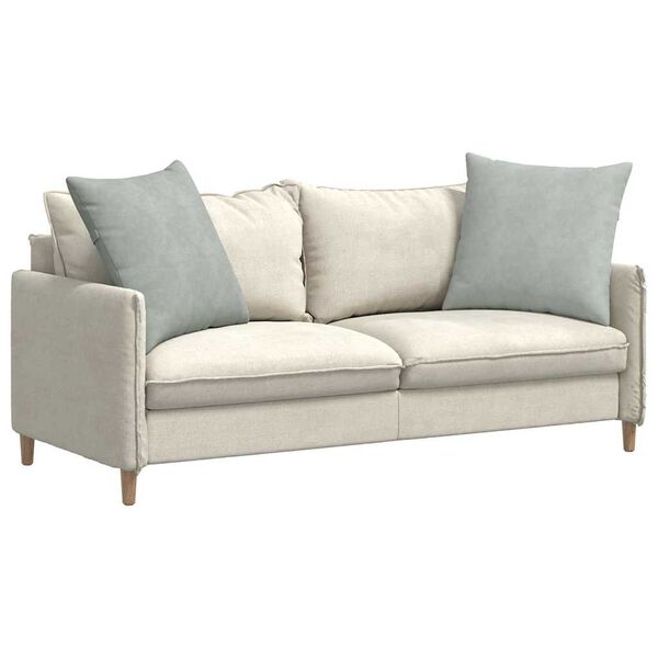 vidaXL Poduszki na sofę 2 pcs Jasnoszary 80 x 80 cm Tkanina sztruksowa