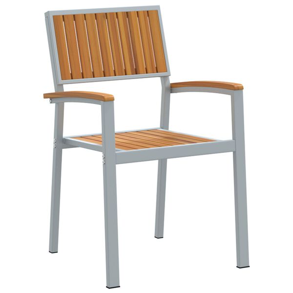 vidaXL Krzesło składane 4 pcs Brązowy 56 x 57 x 87 cm