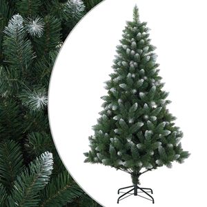 vidaXL Sztuczna choinka 120 cm PVC i Metal zielony