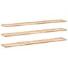 vidaXL P&oacute;łki ścienne, 3 szt., 120x20x2 cm, surowe lite drewno akacjowe