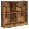 vidaXL Regał, stare drewno, 80x24x76 cm, materiał drewnopochodny