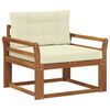 vidaXL Środkowa sofa ogrodowa naturalny