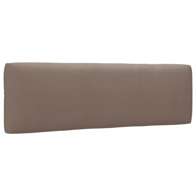 vidaXL Sofa 2-osobowa z palet, z poduszkami, szara, drewno sosnowe