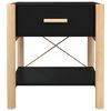 vidaXL Szafki nocne 2 szt., czarny 42x38x45cm, materiał drewnopochodny