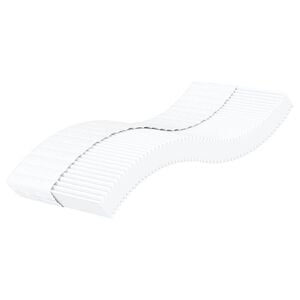 vidaXL Materac piankowy, biały, 100x220 cm, twardość H2/H3