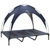 vidaXL Legowisko dla psa Granatowy 122 x 93 x 106,5 cm Stal