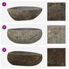 vidaXL Basin z rzeczonego kamienia Jasnoszary 45 x 35 x 15 cm