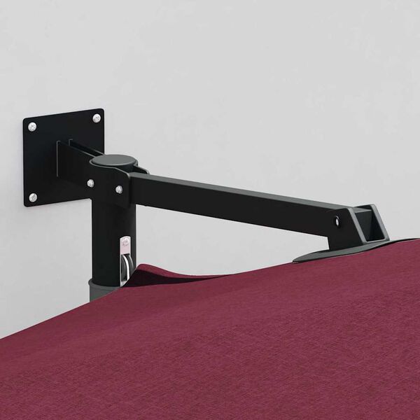 vidaXL Parasolka ogrodowa Czerwony i Czarny 248 x 248 x 148 cm