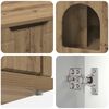 vidaXL Koty Dom Dąb rzemieślniczy 85 x 55 x 50,5 cm