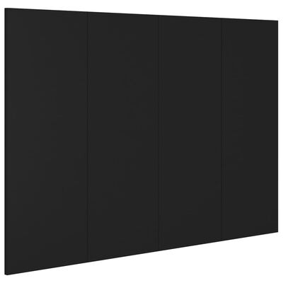 vidaXL Wezgłowie łóżka, czarne, 120x1,5x80 cm, materiał drewnopochodny