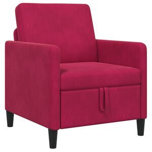vidaXL Sofa z miejscem do przechowywania Czerwone wino 72 x 78 x 87 cm