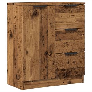 vidaXL Szafka, stare drewno, 60x30x70 cm, materiał drewnopochodny