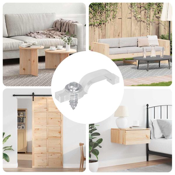 vidaXL Klipsy LED Strip 2 pcs przezroczysty 23,8 x 7,3 x 4,3 mm