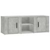 vidaXL Szafka pod TV, szarość betonu, 100x31,5x35 cm