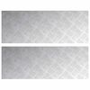 vidaXL Stopień 2 szt. 80 x 30 cm Srebrny Aluminium Prostokątny