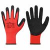 vidaXL Rękawice Robocze 12 szt. Czerwony i Czarny 8 / m