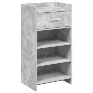 vidaXL Szafka na buty z szufladą Betonowy szary 48 x 36 x 92 cm