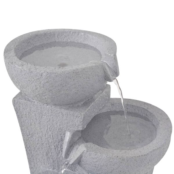 vidaXL Fontanna pokojowa ze światłem LED, żywica syntetyczna