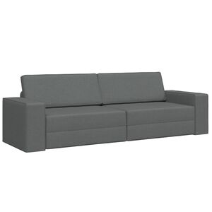 vidaXL Sofa Bed 200cm Ciemnoszary tkanina