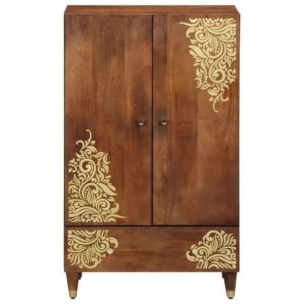 vidaXL Highboard z szufladą Brązowy 60 x 33 x 100 cm Drewno z mango