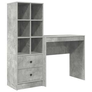 vidaXL Biurko Betonowy szary 125,5 x 40 x 127 cm 2 szt.