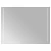 vidaXL Lustro łazienkowe z LED, 80x60 cm