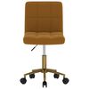 vidaXL Obrotowe krzesła stołowe, 2 szt., brązowe, aksamitne