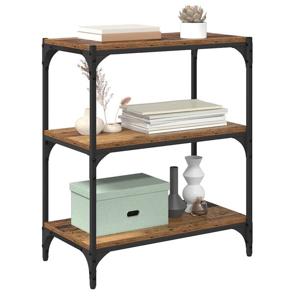 vidaXL Szafka na książki Stare drewno 60 x 33 x 70,5 cm