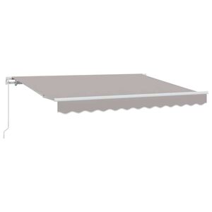 vidaXL Markiza zwijana Jasnoszary 250 x 200 cm tkanina
