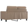 vidaXL 2-osobowa sofa, kolor cappuccino, 120 cm, sztuczna sk&oacute;ra