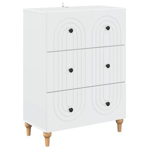 vidaXL Szafka z Szufladami Biały 66 x 34,5 x 90 cm Drewno inżynieryjne