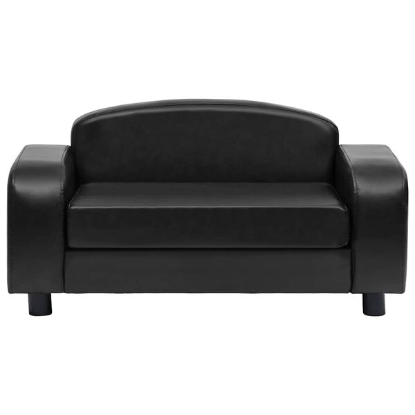 vidaXL Sofa dla psa, czarna, 80x50x40 cm, sztuczna skóra