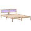 vidaXL Ramka ł&oacute;żka Brązowy 150 x 200 cm Lite drewno sosnowe
