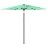 vidaXL Parasol ogrodowy na stalowym słupku, zielony, 268x268x226 cm