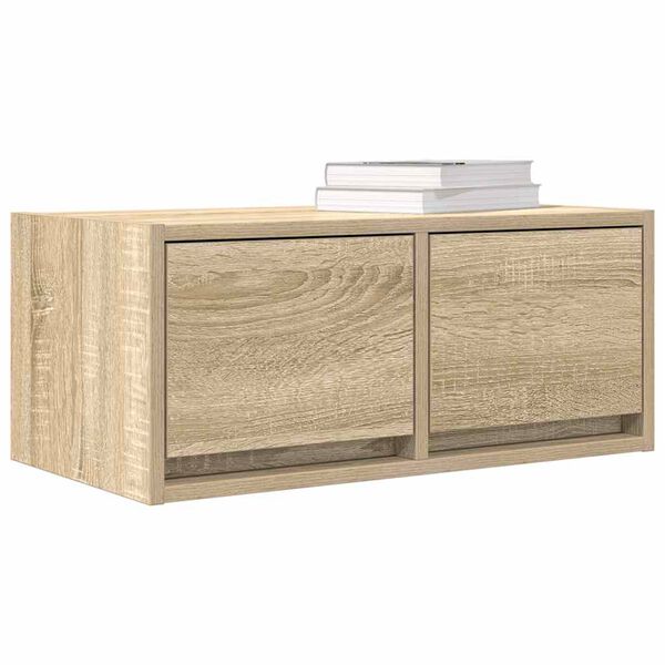 vidaXL Szafka RTV Sonoma Oak 60x31x25,5 cm Drewno klejone