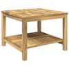 vidaXL Stolik kawowy Bielony 60,5 x 60 x 45 cm Lite Drewno Akacji