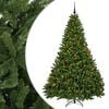 vidaXL Sztuczna choinka, jasnozielona, z bombkami 270 cm 600 LED