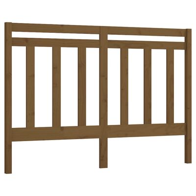 vidaXL Wezgłowie łóżka, miodowy brąz 166x4x100 cm, lite drewno sosnowe